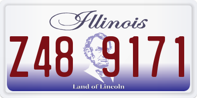 IL license plate Z489171