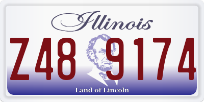 IL license plate Z489174