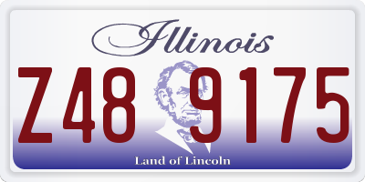 IL license plate Z489175