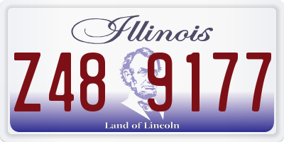 IL license plate Z489177
