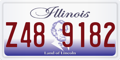 IL license plate Z489182