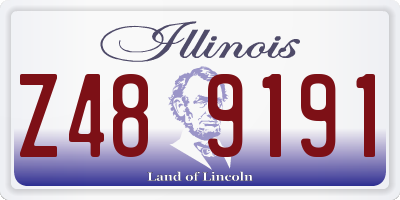 IL license plate Z489191