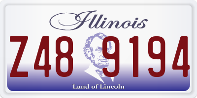 IL license plate Z489194