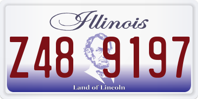 IL license plate Z489197