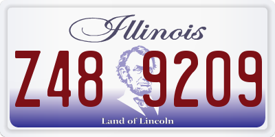 IL license plate Z489209