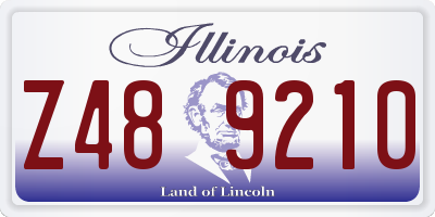 IL license plate Z489210