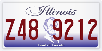 IL license plate Z489212