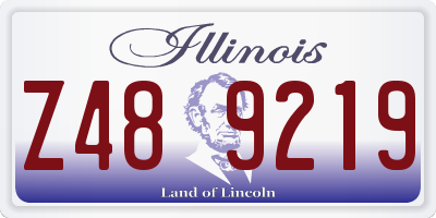 IL license plate Z489219