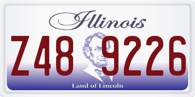 IL license plate Z489226