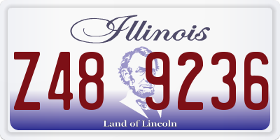 IL license plate Z489236