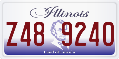 IL license plate Z489240