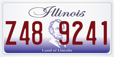 IL license plate Z489241