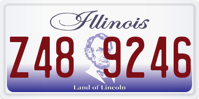 IL license plate Z489246