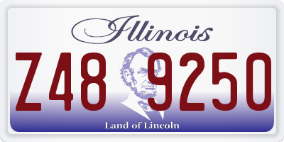 IL license plate Z489250