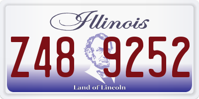 IL license plate Z489252