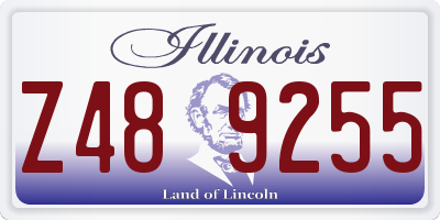 IL license plate Z489255