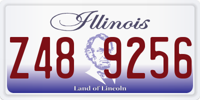 IL license plate Z489256
