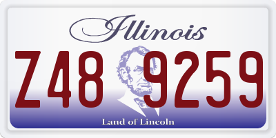IL license plate Z489259