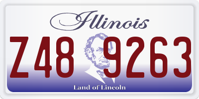 IL license plate Z489263