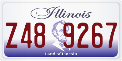 IL license plate Z489267