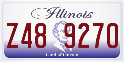 IL license plate Z489270
