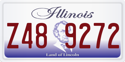IL license plate Z489272