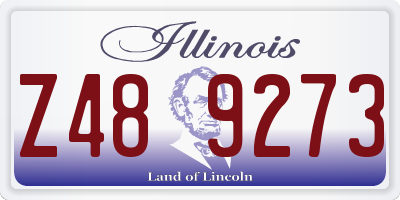 IL license plate Z489273