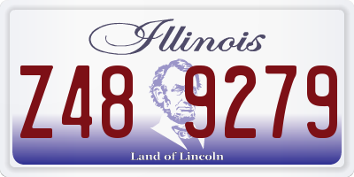 IL license plate Z489279