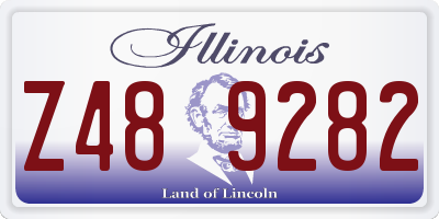 IL license plate Z489282