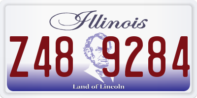 IL license plate Z489284