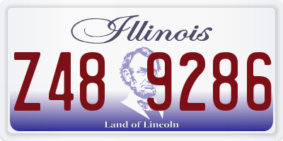 IL license plate Z489286