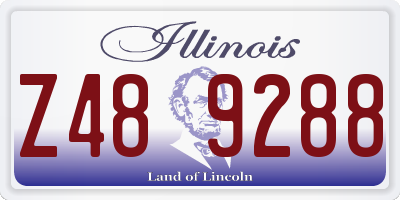 IL license plate Z489288