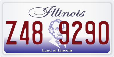 IL license plate Z489290