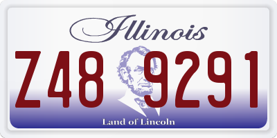 IL license plate Z489291