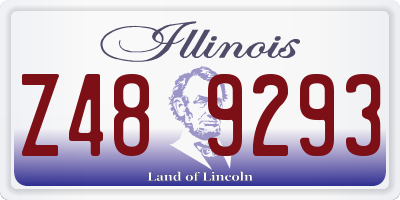 IL license plate Z489293