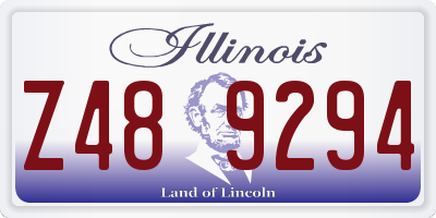 IL license plate Z489294
