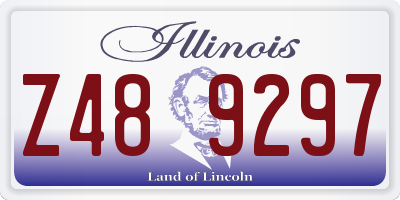 IL license plate Z489297