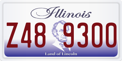 IL license plate Z489300