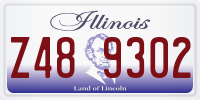 IL license plate Z489302