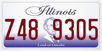 IL license plate Z489305
