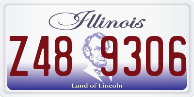 IL license plate Z489306