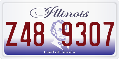 IL license plate Z489307
