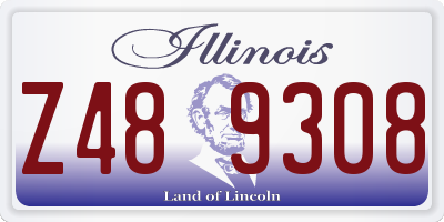IL license plate Z489308