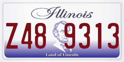 IL license plate Z489313