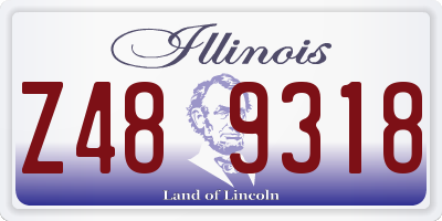 IL license plate Z489318