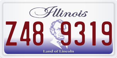 IL license plate Z489319