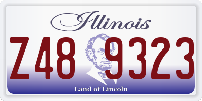 IL license plate Z489323