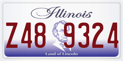 IL license plate Z489324