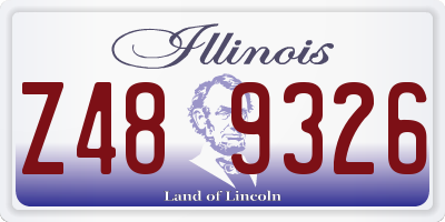 IL license plate Z489326