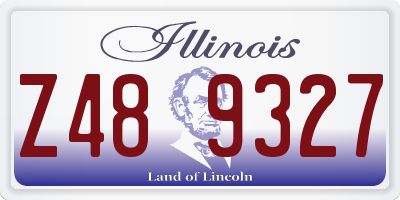 IL license plate Z489327